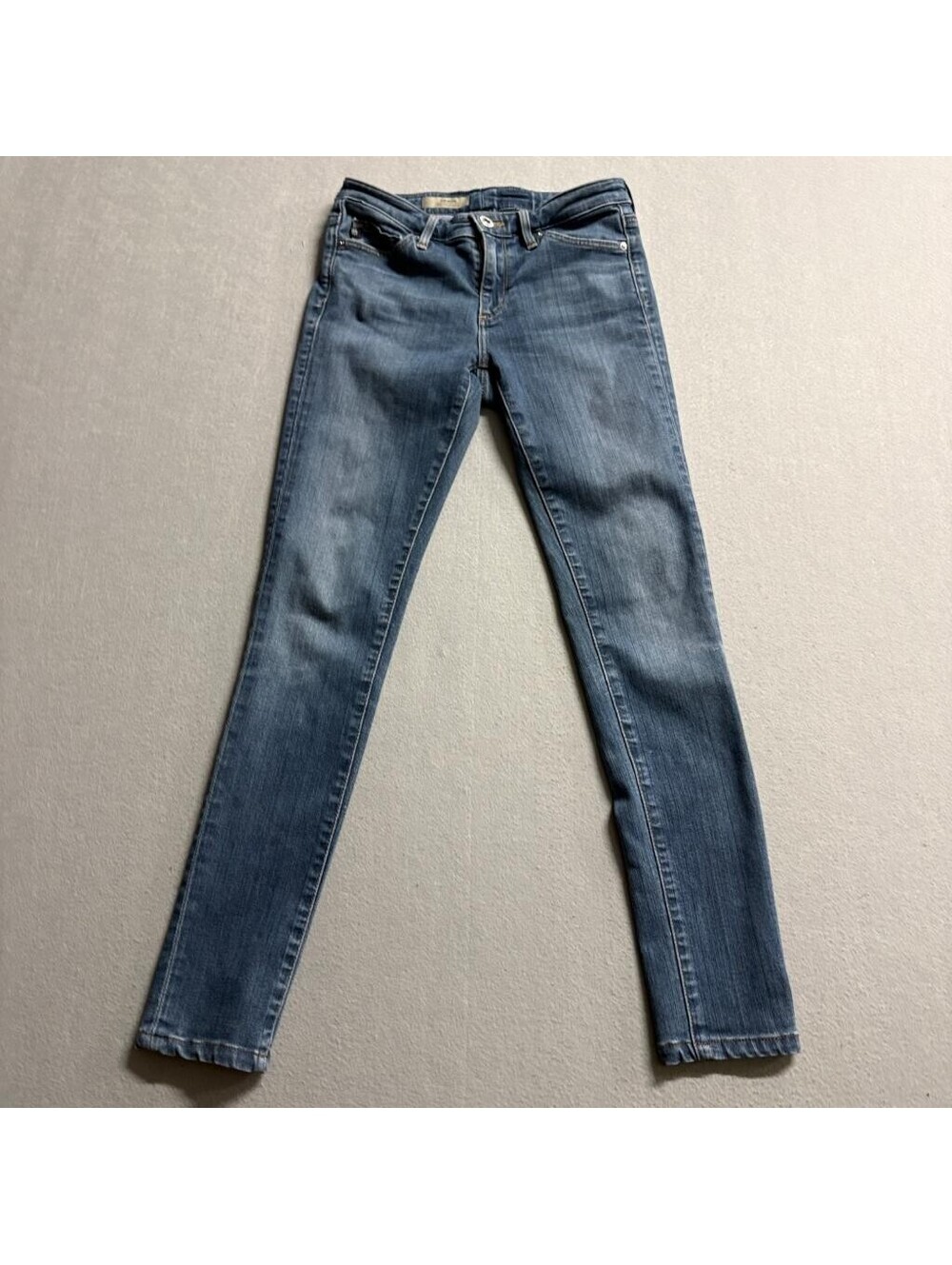 AG Adriano Goldschmied The Middy Mid Rise Legging Jeans Womens 24R Blue Denim